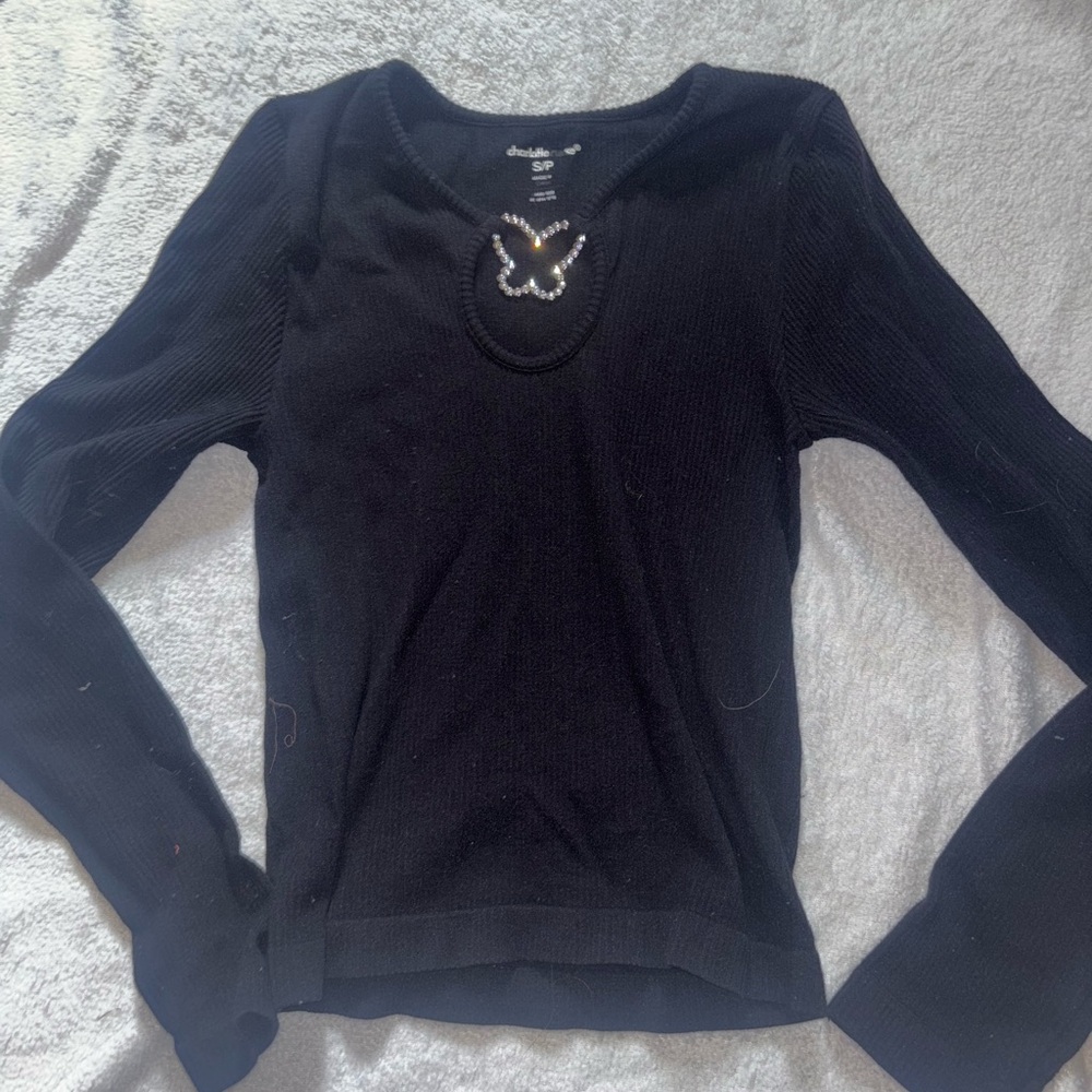 Black Long Sleeve Top